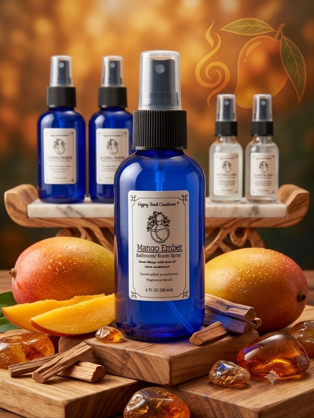 Handcrafted Concentrated Bathroom & Room Spray | 3 Artisan Scents - Picture 4 of 4